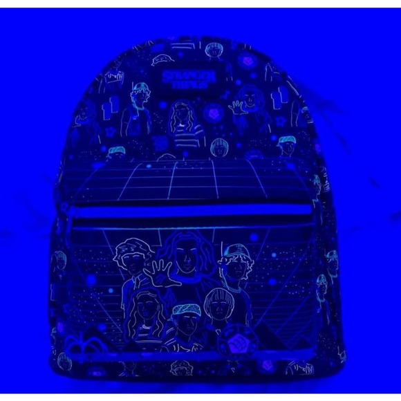 Funko Stranger Things Arcade Mini Backpack Blacklight Exclusive 2022 - Picture 3 of 11